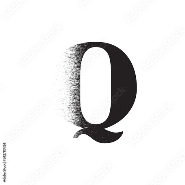 Obraz Alphabet Line Art Illustration Flat Design