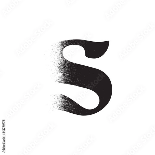 Obraz Alphabet Line Art Illustration Flat Design