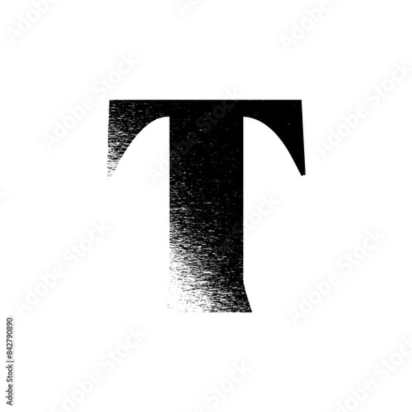 Obraz Alphabet Line Art Illustration Flat Design