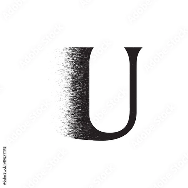 Obraz Alphabet Line Art Illustration Flat Design