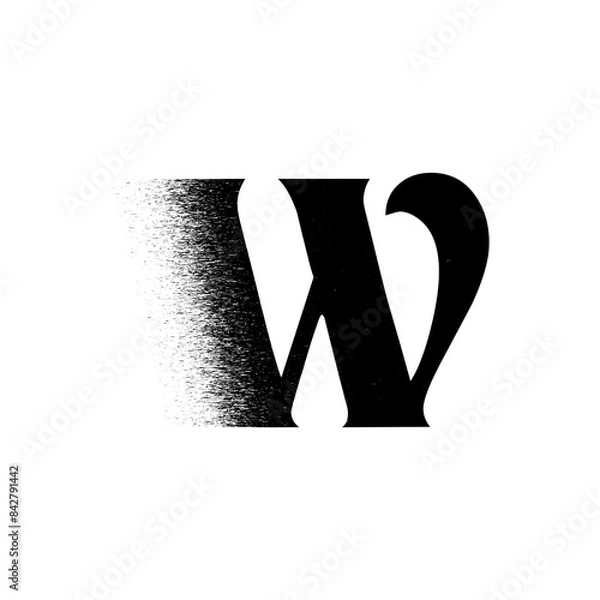 Obraz Alphabet Line Art Illustration Flat Design