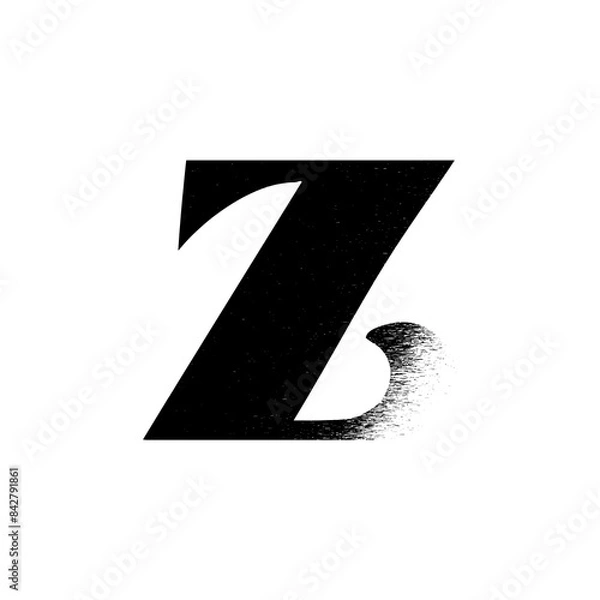 Obraz Alphabet Line Art Illustration Flat Design