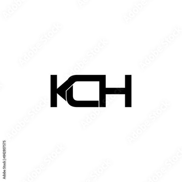 Obraz kch typography letter monogram logo design