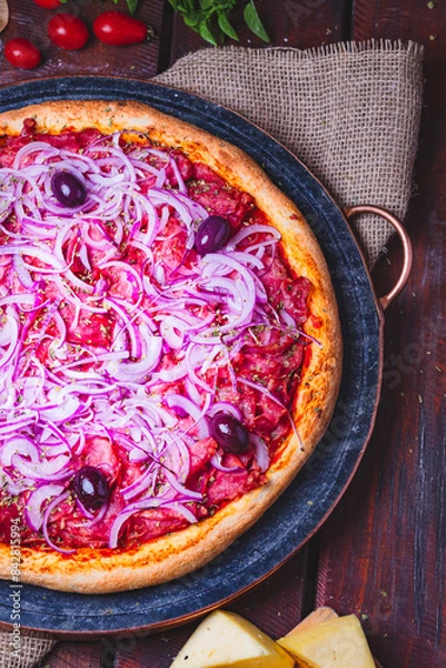 Obraz pizza on a table