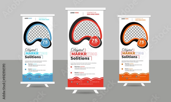 Obraz standee Modern banner, rollup banner design