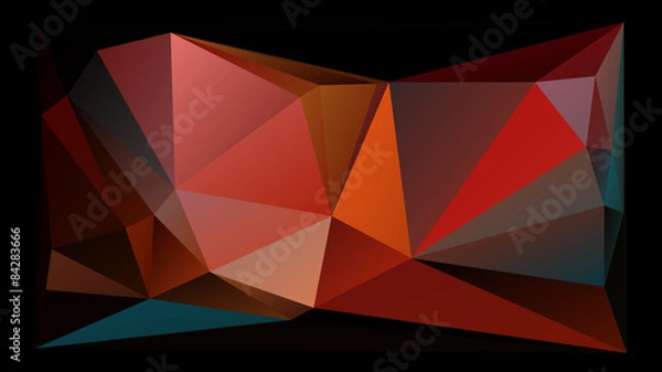 Obraz 
Abstract geometric polygon pattern with 
triangle parametric shape
