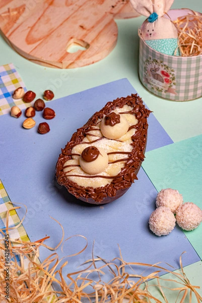 Obraz chocolate cake with nuts