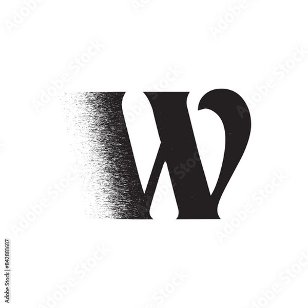 Obraz Alphabet Line Art Illustration Flat Design