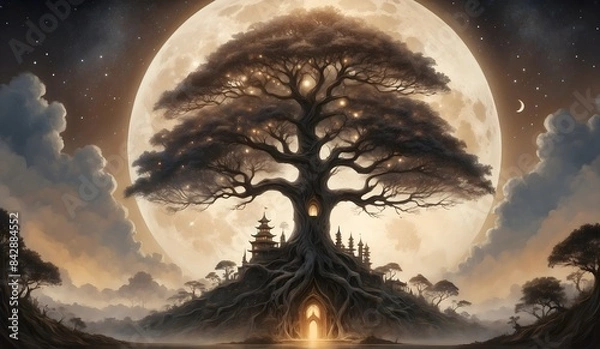 Fototapeta Baum des Lebens - Gemälde