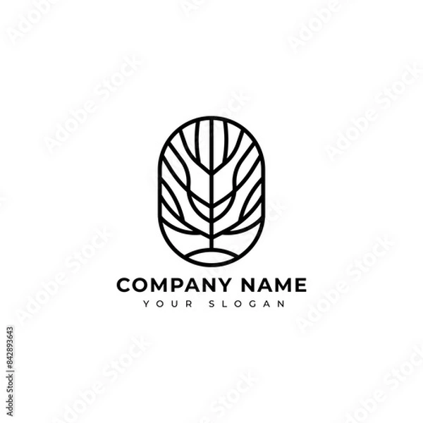 Obraz Nature logo vector design template