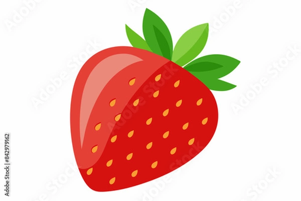 Obraz strawberry fruit vector illustration