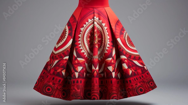 Fototapeta red skirt isolated