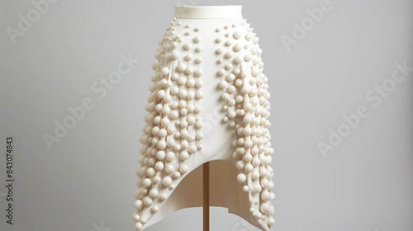 Fototapeta white skirt isolated