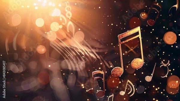 Fototapeta international music day background concept with space area for text