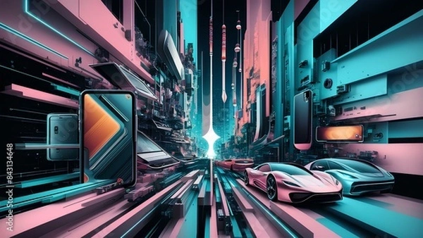 Obraz colored, abstract background