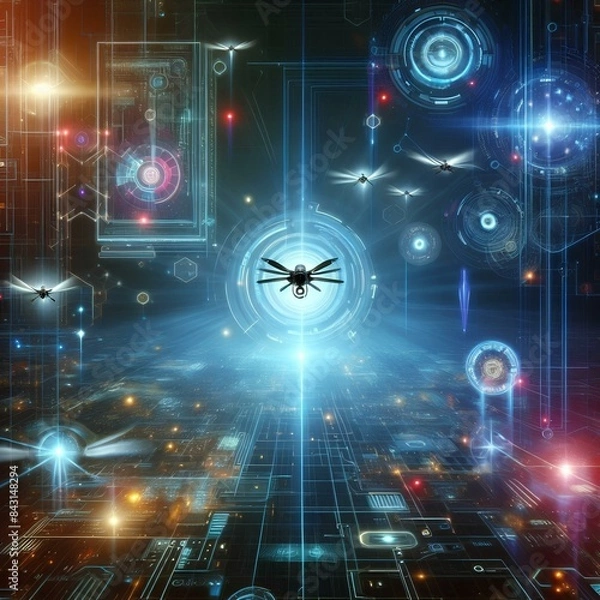 Obraz technology abstract background