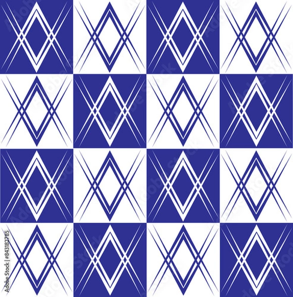 Obraz seamless geometric decorative abstract pattern