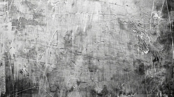 Obraz Gray grunge background with scratches, ai