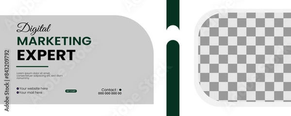 Fototapeta web, vector, design, business, template, icon, banner, concept, number, information, info