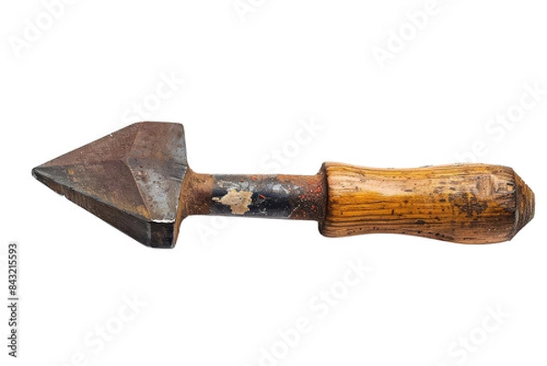 Fototapeta Vintage Hand Tool with Wooden Handle