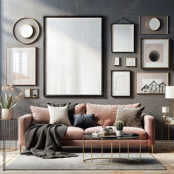 Fototapeta Living room interior design 