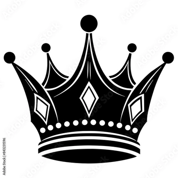 Obraz crown icon set