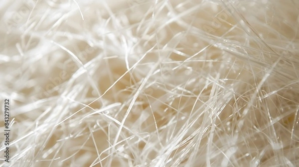 Fototapeta A close-up of the fibers of a biodegradable paper, symbolizing eco-friendly and sustainable practices. for green product marketing materials or eco-conscious brand designs.