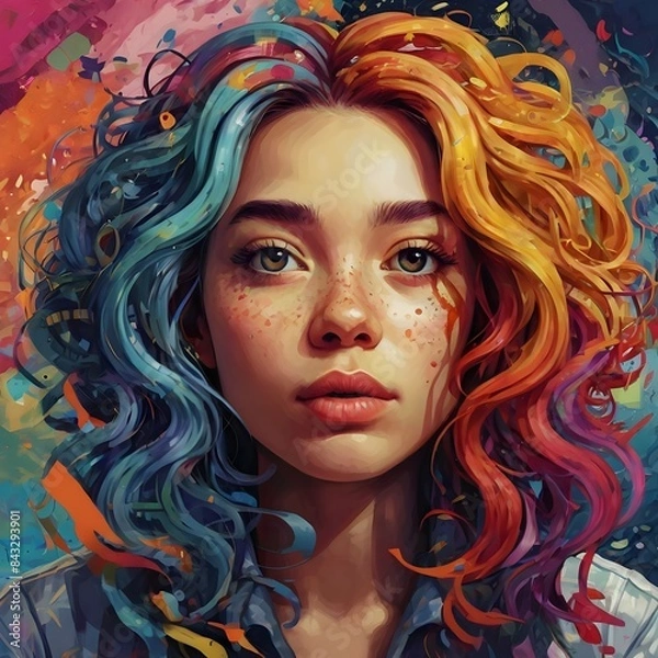 Obraz Beautiful Girls,Robot Girls