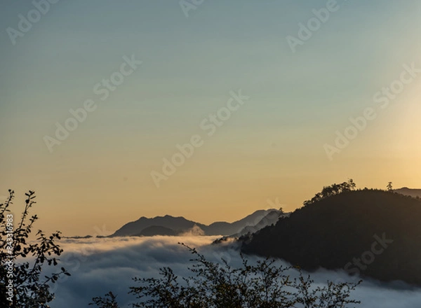 Obraz Hills among the clouds