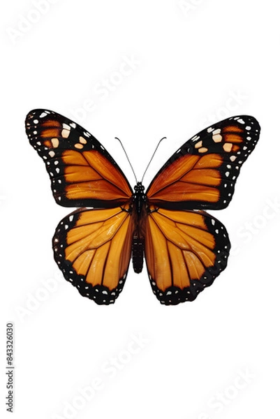 Fototapeta butterfly isolated on white transparent background, PNG file
