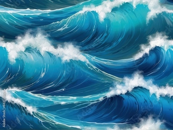 Obraz blue background