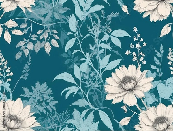 Obraz seamless floral pattern