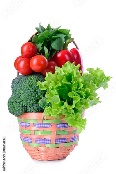 Fototapeta vegetables in basket
