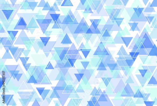 Fototapeta 背景素材_三角形_青