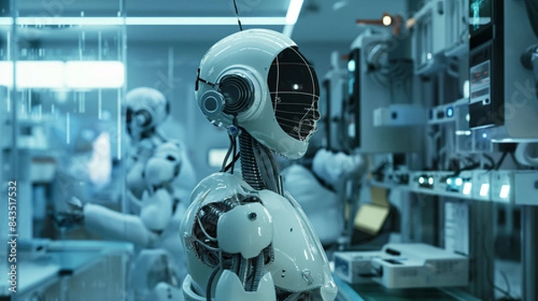 Fototapeta The role of artificial intelligence in healthcare diagnostics