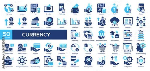 Fototapeta Currency Icon collection