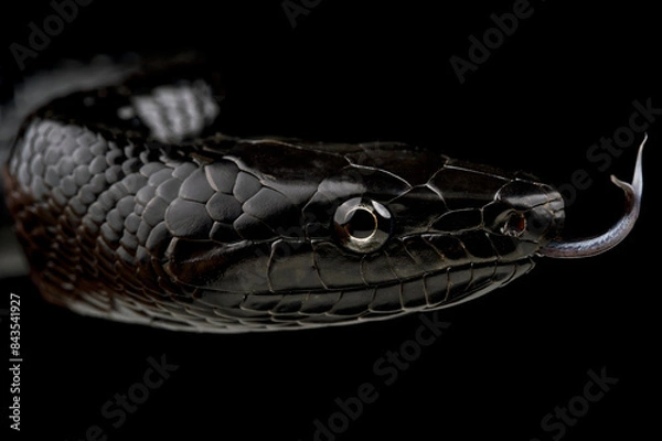 Obraz Selayar Black Ratsnake (Gonyosoma jansenii)