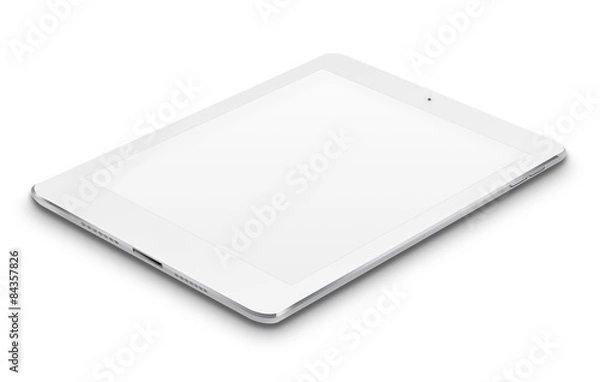 Obraz Realistic tablet computer with blank screen.