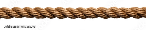 Fototapeta Long rope straight isolate transparent background