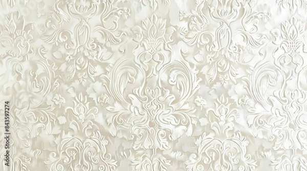 Fototapeta white pattern wallpaper