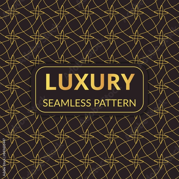 Fototapeta Golden luxury pattern design
