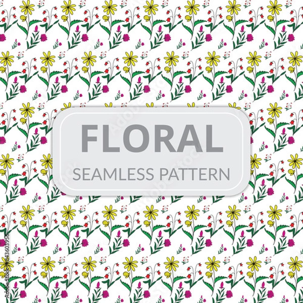 Fototapeta Floral pattern design