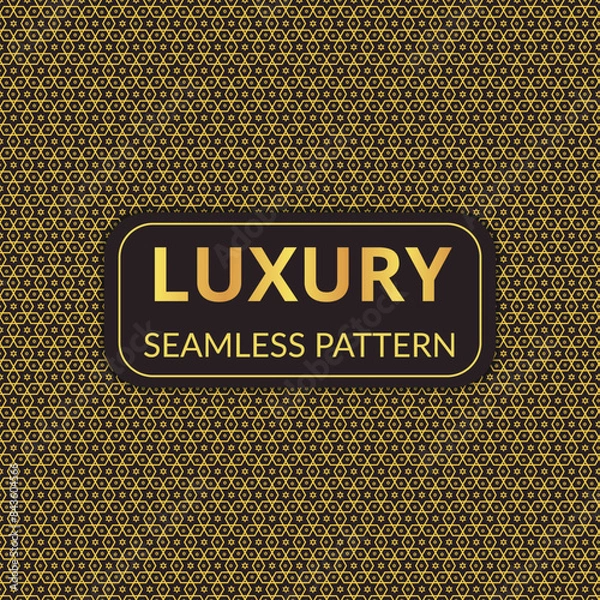 Fototapeta Luxury seamless golden pattern