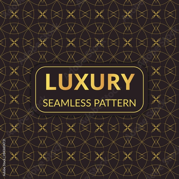 Fototapeta Seamless, golden-pattern luxury
