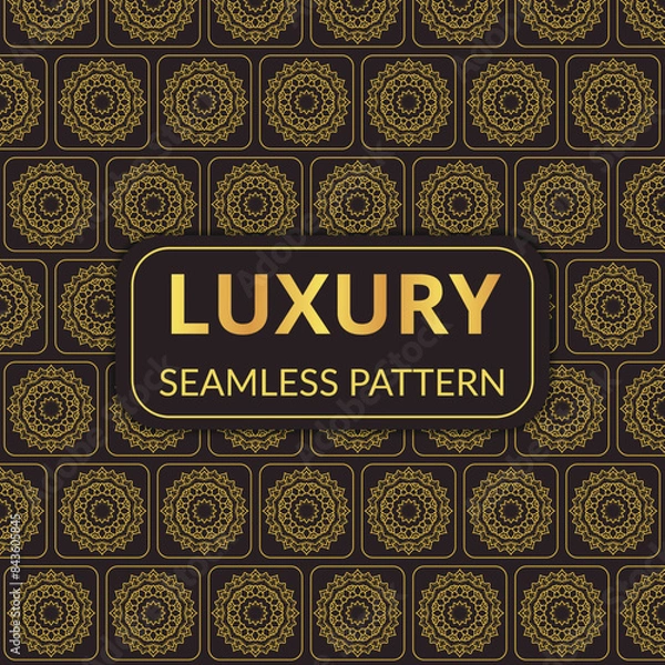 Fototapeta Luxury pattern design is seamless