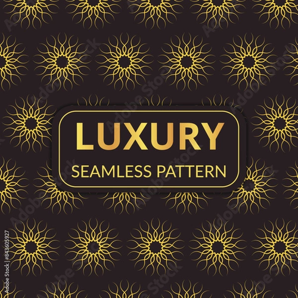 Fototapeta Luxury golden pattern design