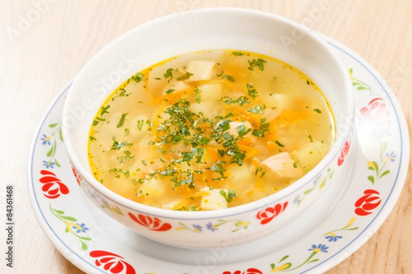 Fototapeta chicken soup