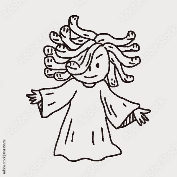 Obraz Medusa doodle