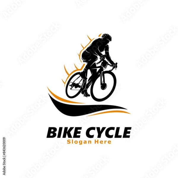 Fototapeta Bike Cycle Logo Template Design Illustration