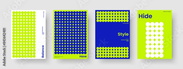 Fototapeta Modern Banner Template. Creative Book Cover Layout. Geometric Flyer Design. Poster. Background. Brochure. Report. Business Presentation. Handbill. Brand Identity. Catalog. Newsletter. Magazine